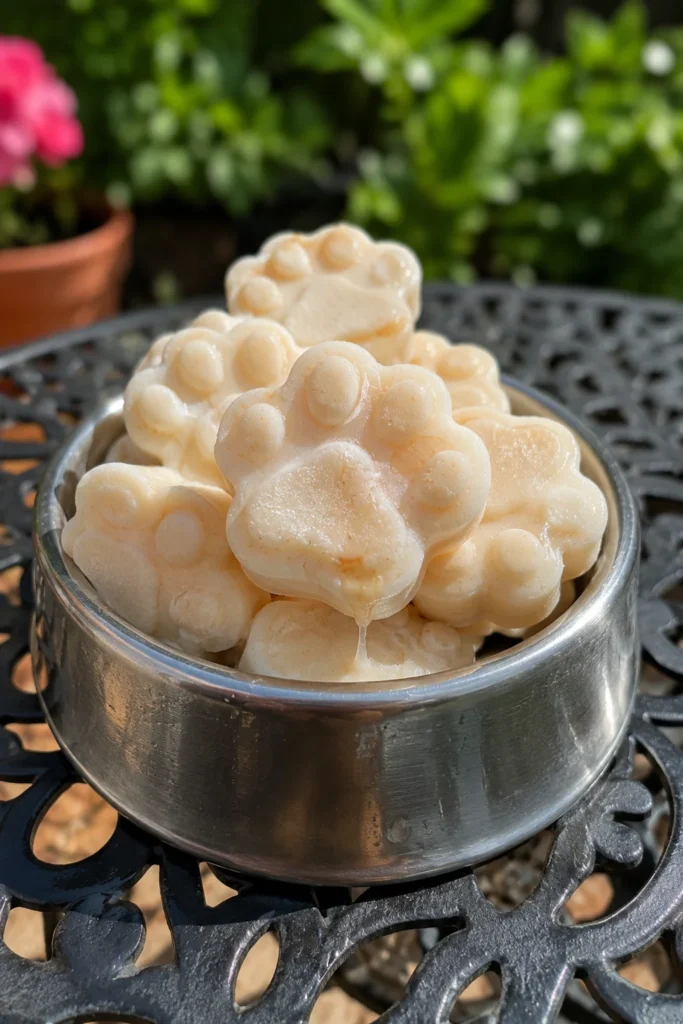 frozen high-protein dog treats, Greek yogurt bites