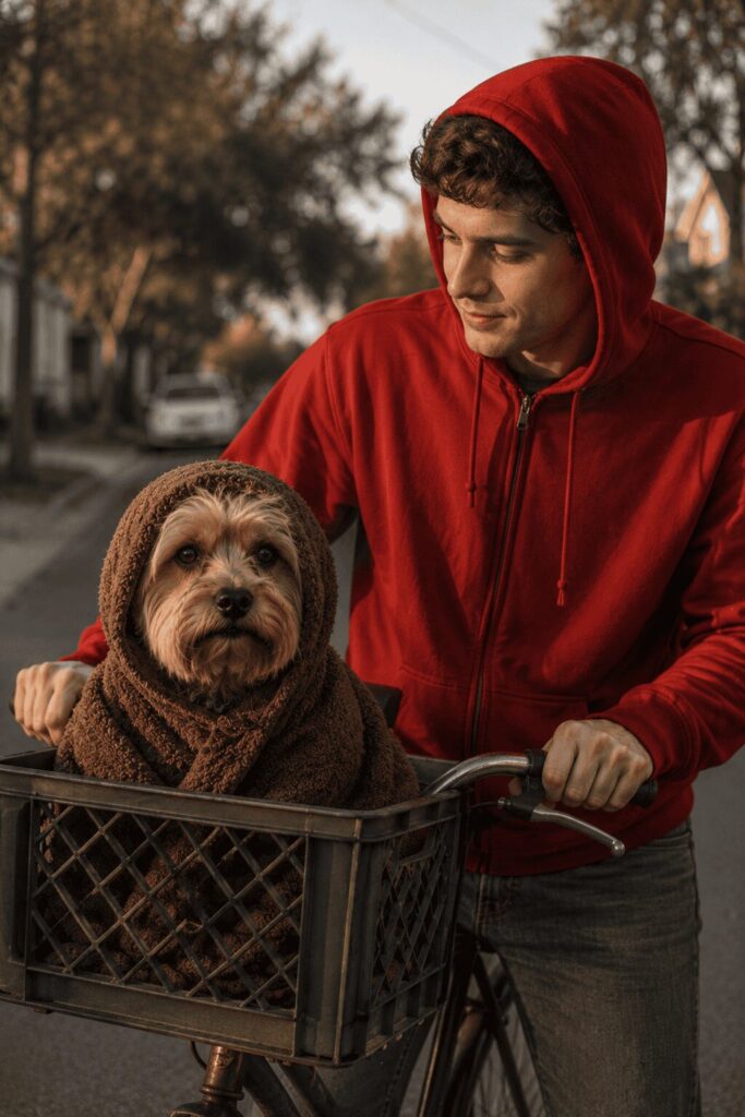 Classic movie costume detail photo dog