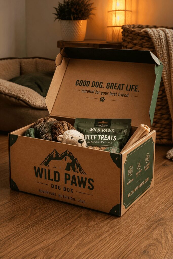 reusable dog food packaging box