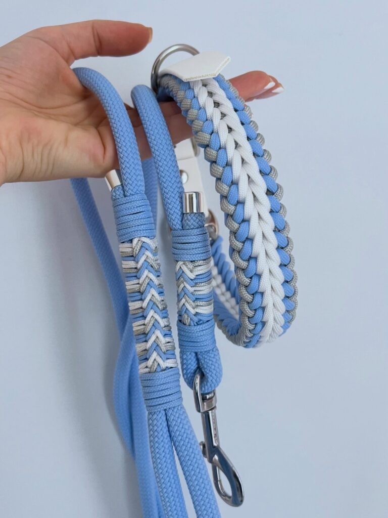 Round rope versus flat braid paracord dog leash ideas