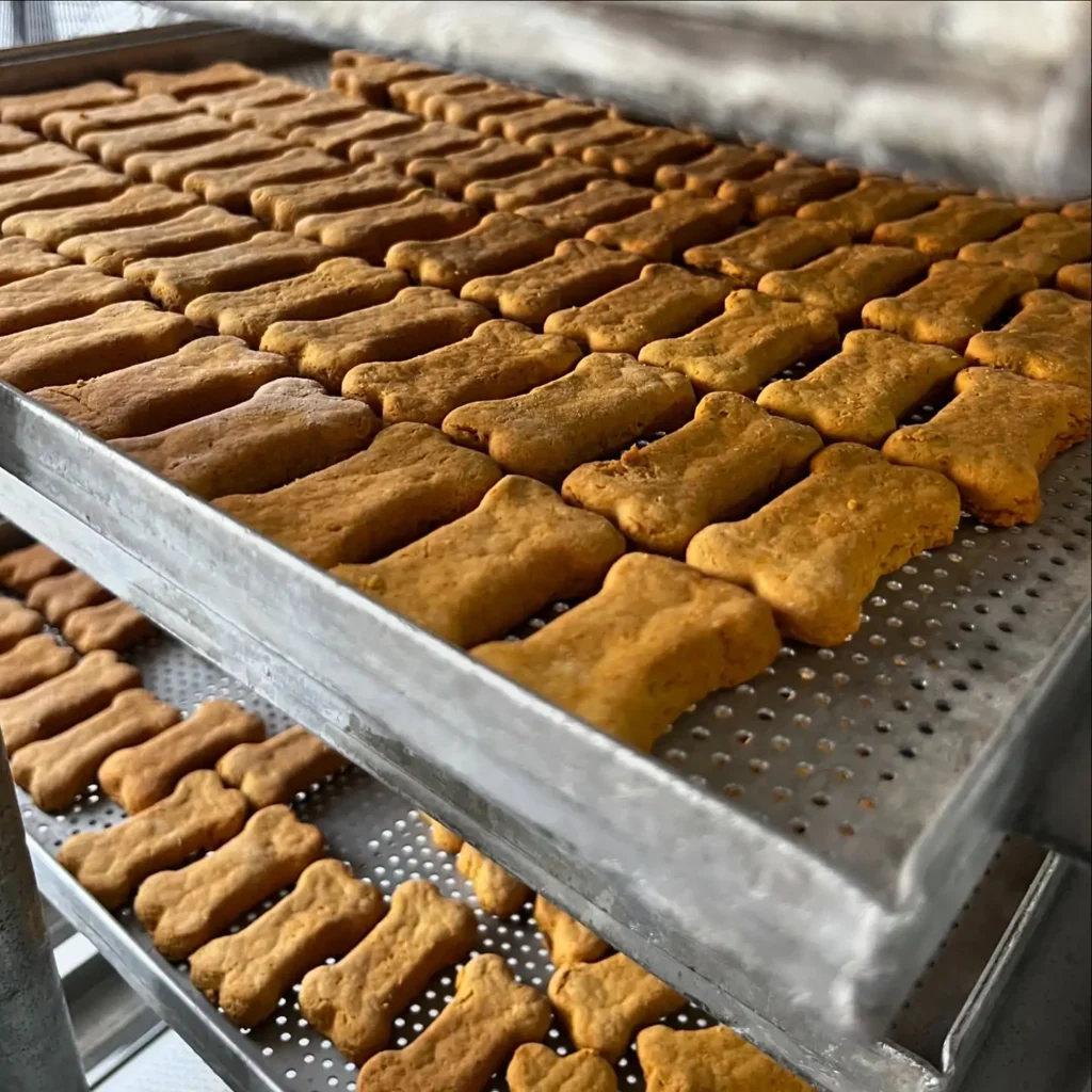 Homemade pumpkin dog treats recipes bone chews on tray