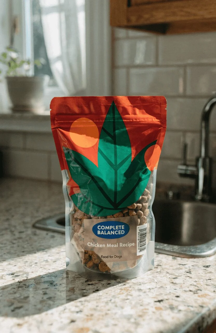 resealable dog food packaging pouch