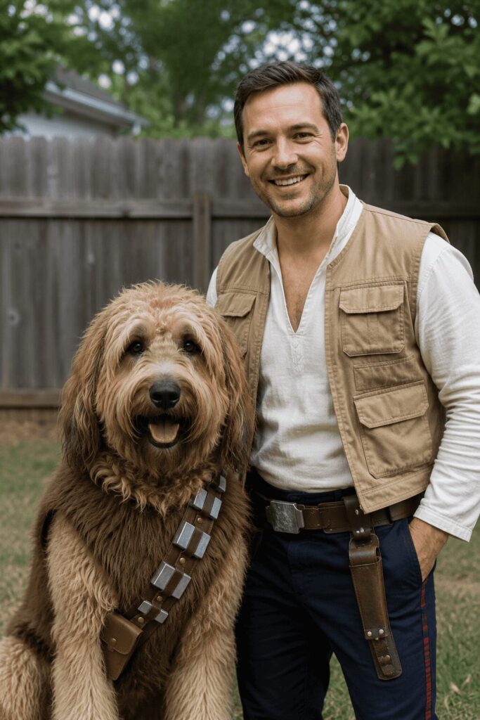 Star Wars costume detail photo dog