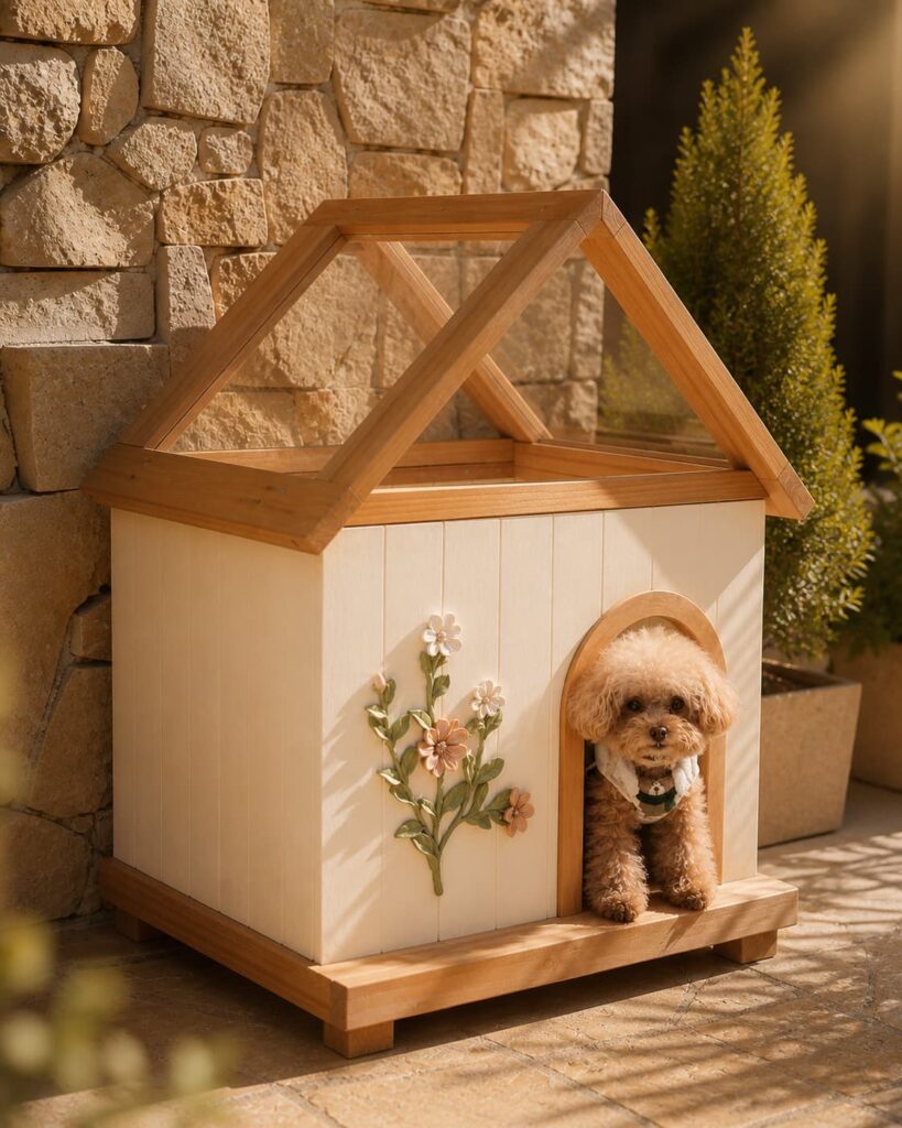 boutique decorative pallet dog house