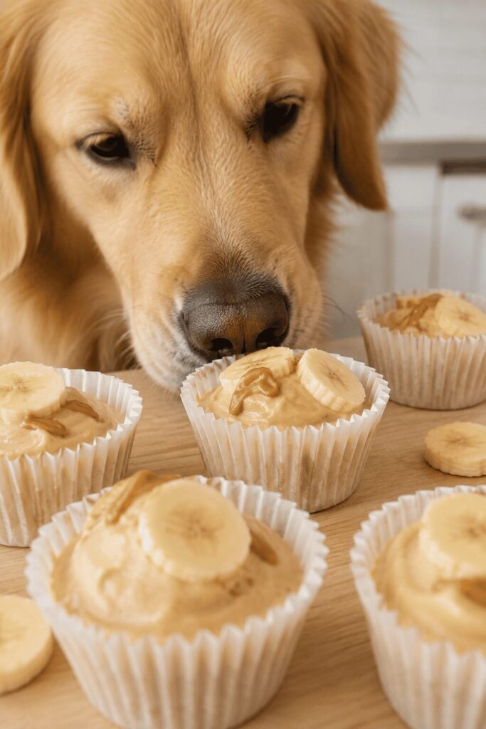 homemade dog ice cream recipe with peanut butter and banana