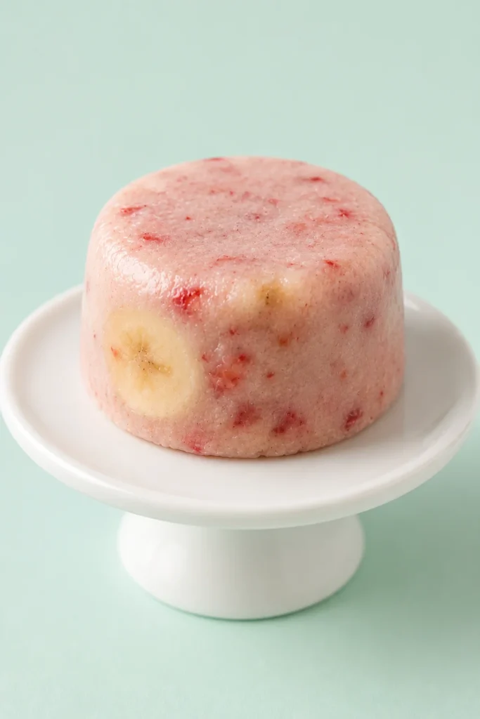 Mini muffin tin frozen Strawberry & Banana Frozen Balls For Dogs treat for large dogs