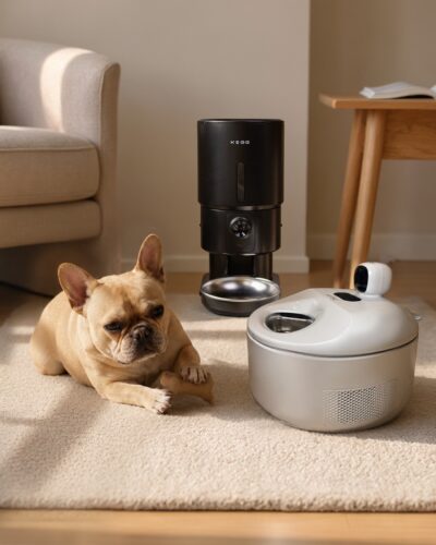 Smart camera enabled dog feeders for remote monitoring