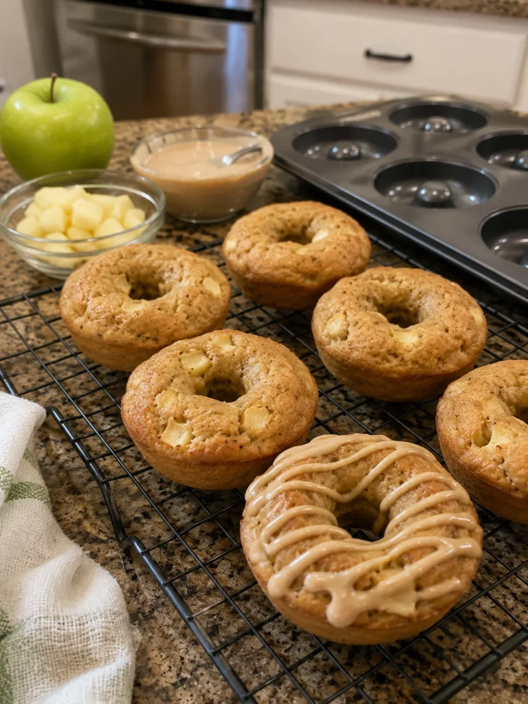Donut-shaped Apple Crunch Pupcakes for dogs