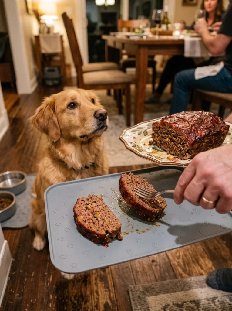 Egg and liver meatloaf bake for dogs
