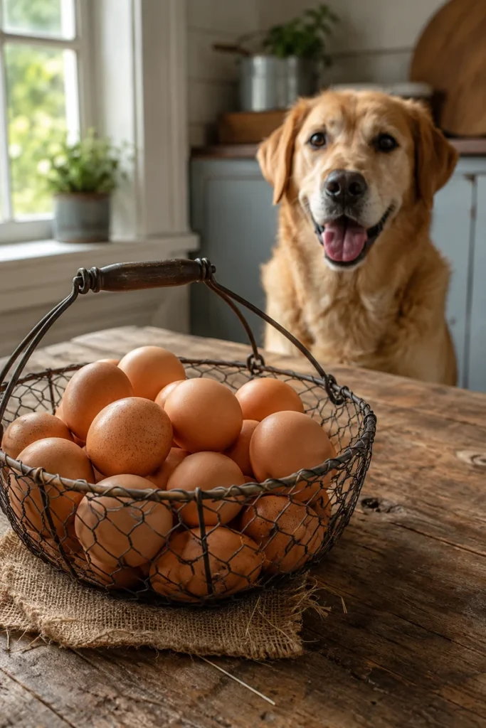 Eggs as a healthy ingredient in homemade dog food