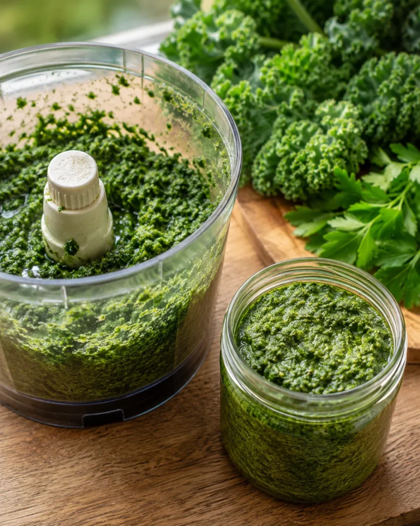Leafy green veggie topper blended for a nutrient boost in dog food