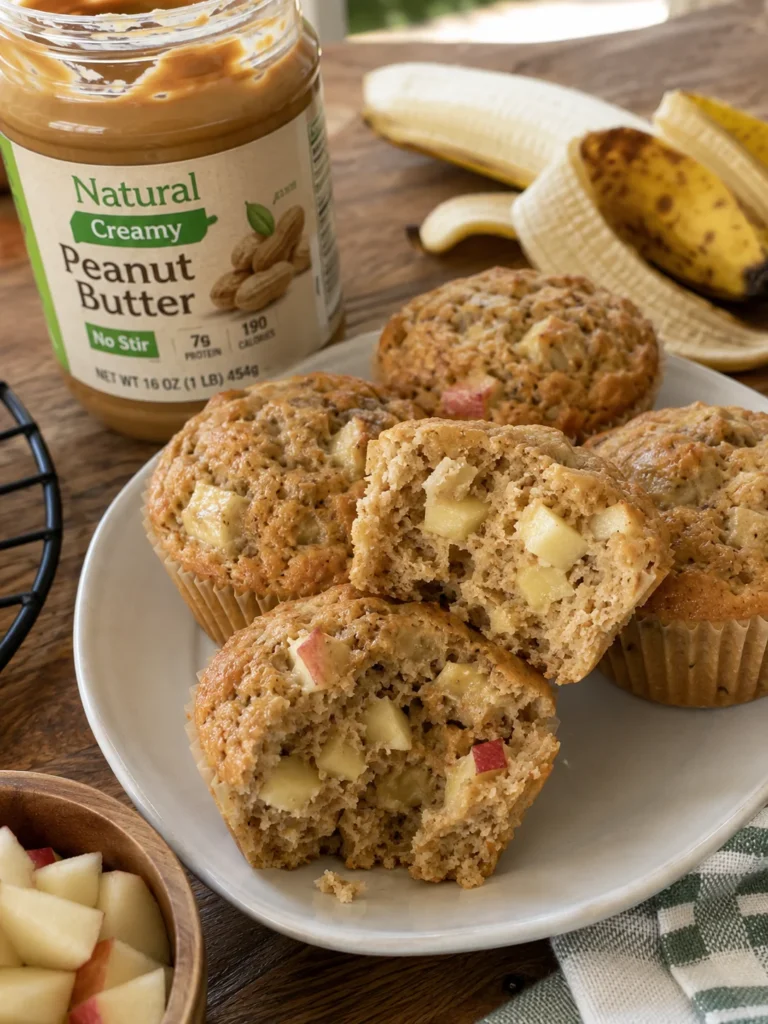Peanut butter apple banana pupcake variation