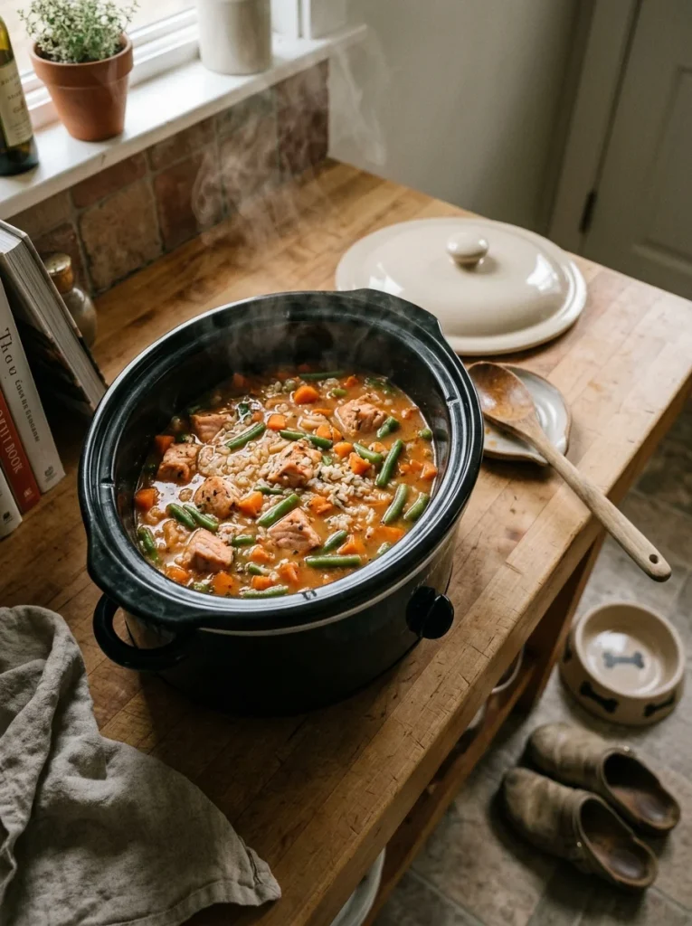 Slow cooker salmon stew recipe for dogs