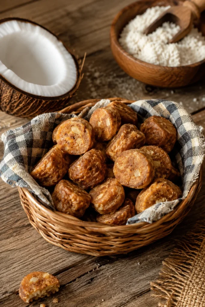 egg free banana treats recipe with flaxseed binder