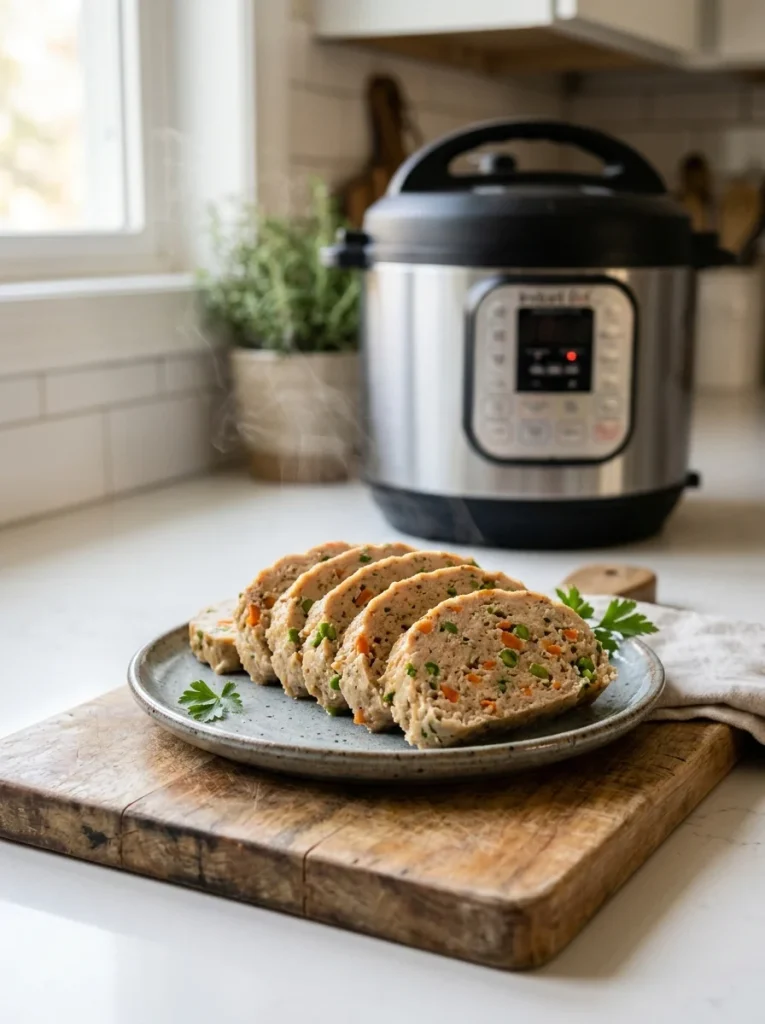 Instant Pot turkey meatloaf tender slices for dogs
