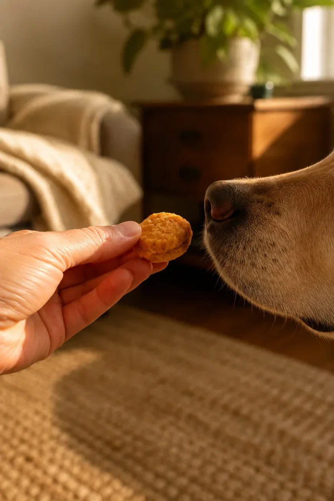 pumpkin banana blend dog treats recipe closeup