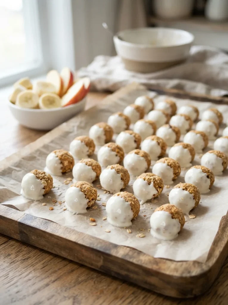 Apple dog treats recipe air fryer poppers with yogurt dip
