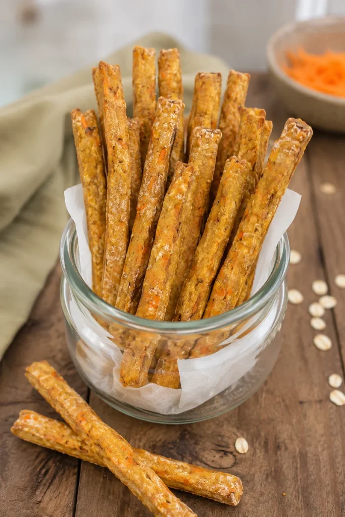 Apple carrot bone broth bites, an easy carrot dog treats recipe idea