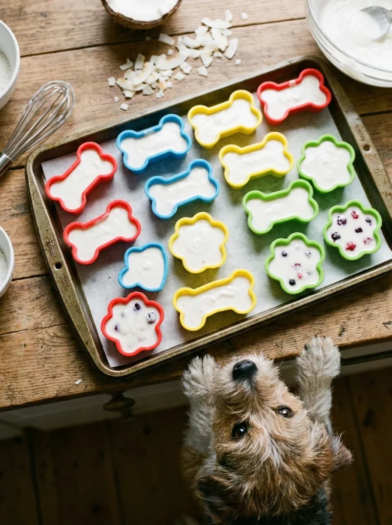 coconut yogurt dog treats silicone bone molds