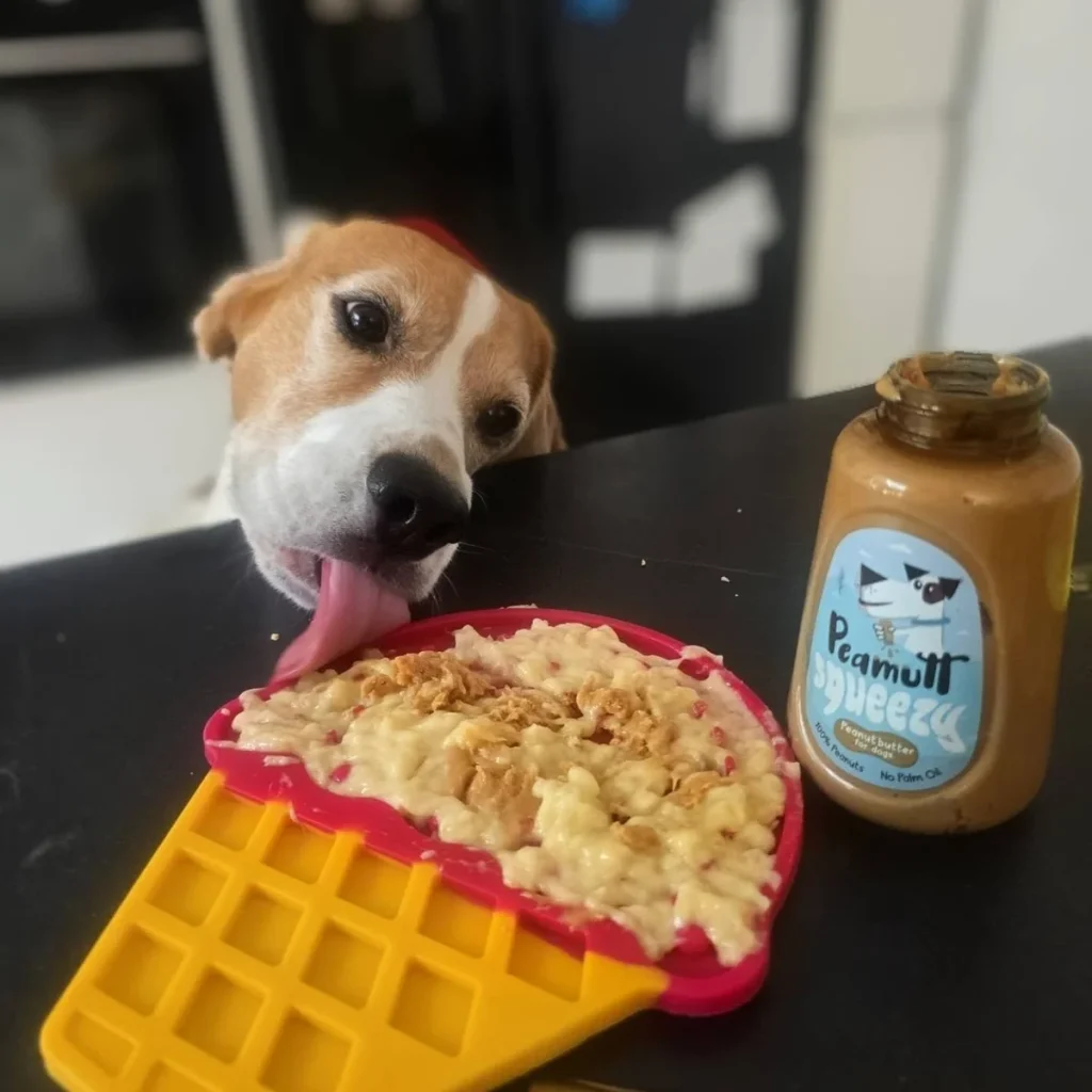 Lick mat recipes for dogs with banana and peanut butter