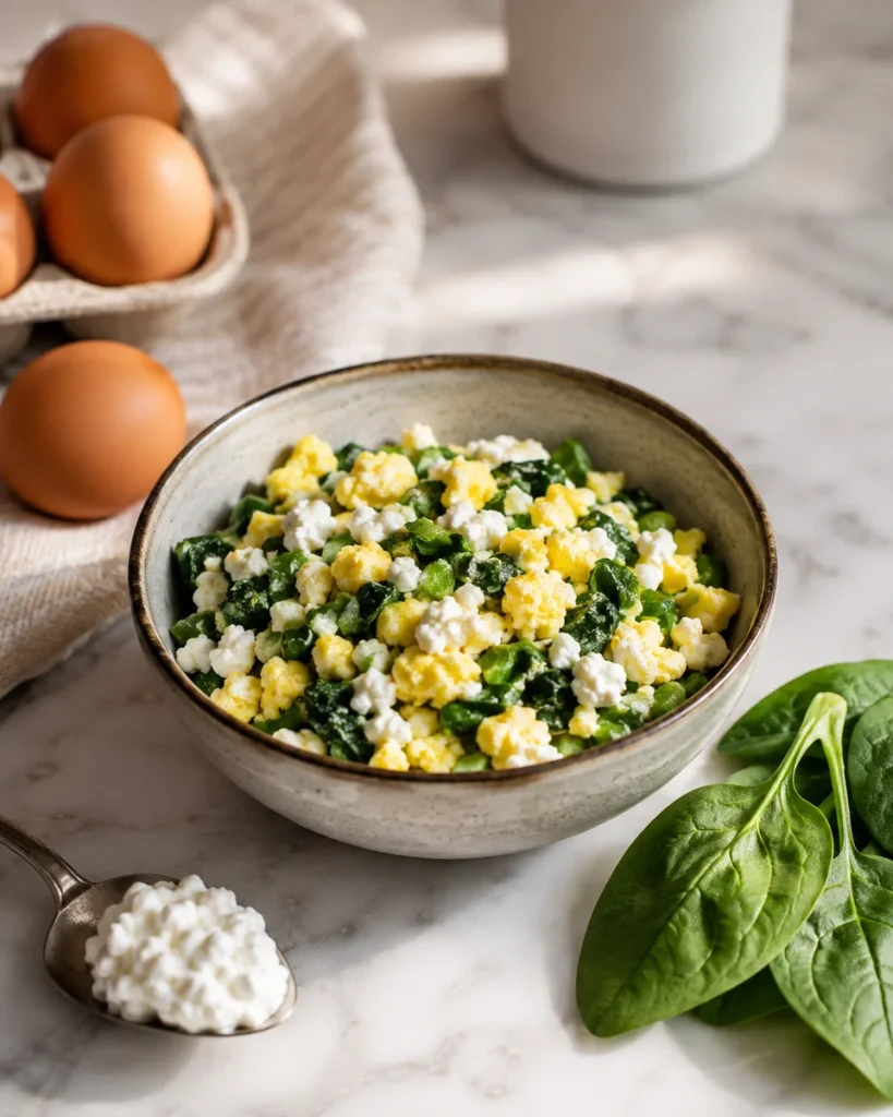 Balanced Meals for Diabetic Dogs egg and cottage cheese bowl styled fresh