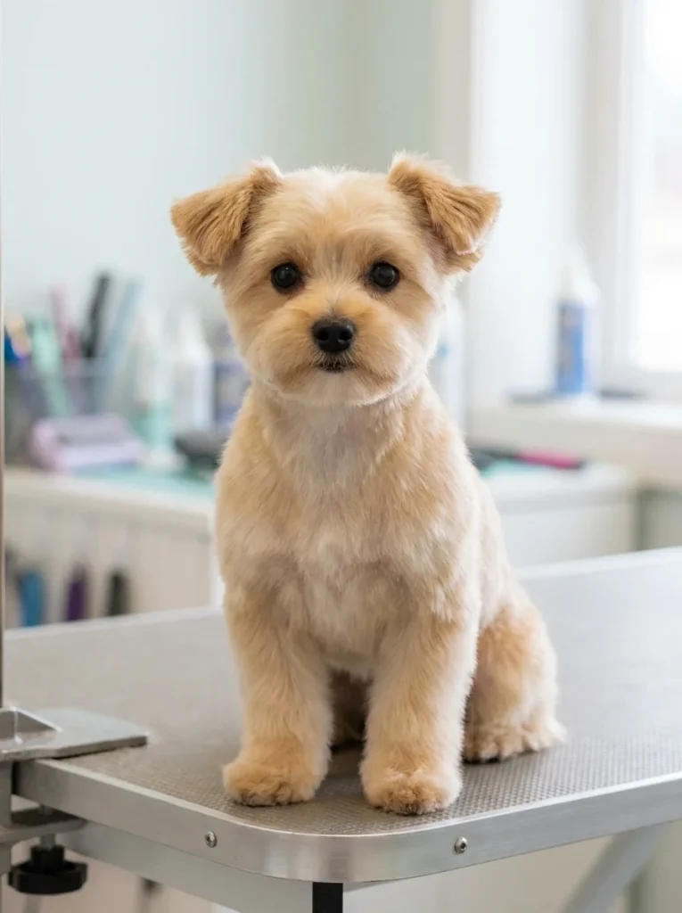Morkie Haircut Ideas classic puppy cut for easy maintenance
