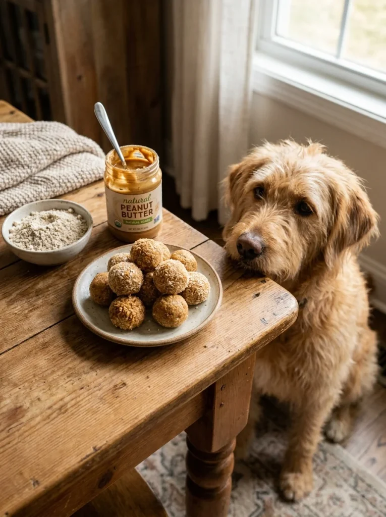 no bake coconut snowballs dog treat oats