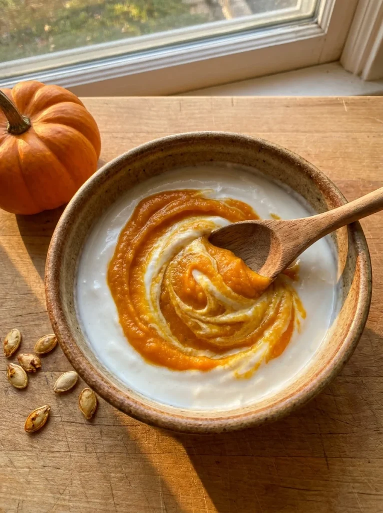 pumpkin coconut yogurt dog treat flavor