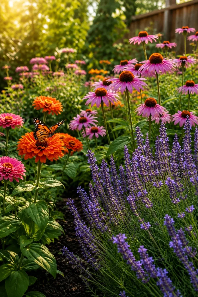Butterfly garden bringing life to a memorial space