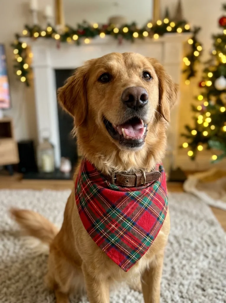 dog bandana sewing inspiration Christmas photo