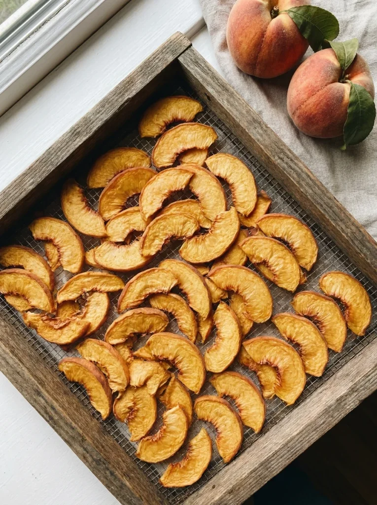 dehydrated peach chips dog treats snack