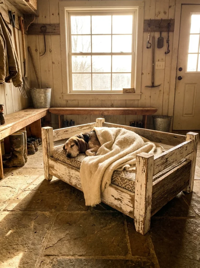 Farmhouse style Crib Mattress Dog Bed Frames idea