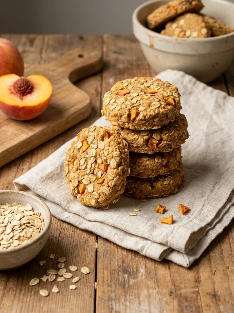 peach oatmeal cookies homemade dog snack