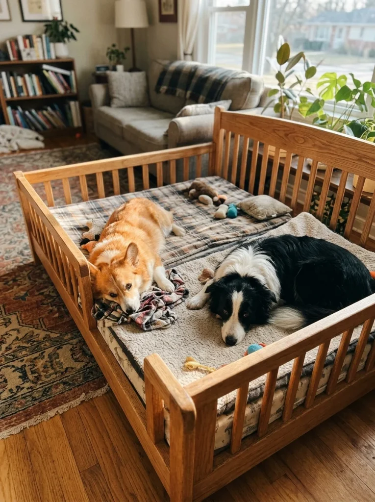 Crib Mattress Dog Bed Frames designed for multiple dogs