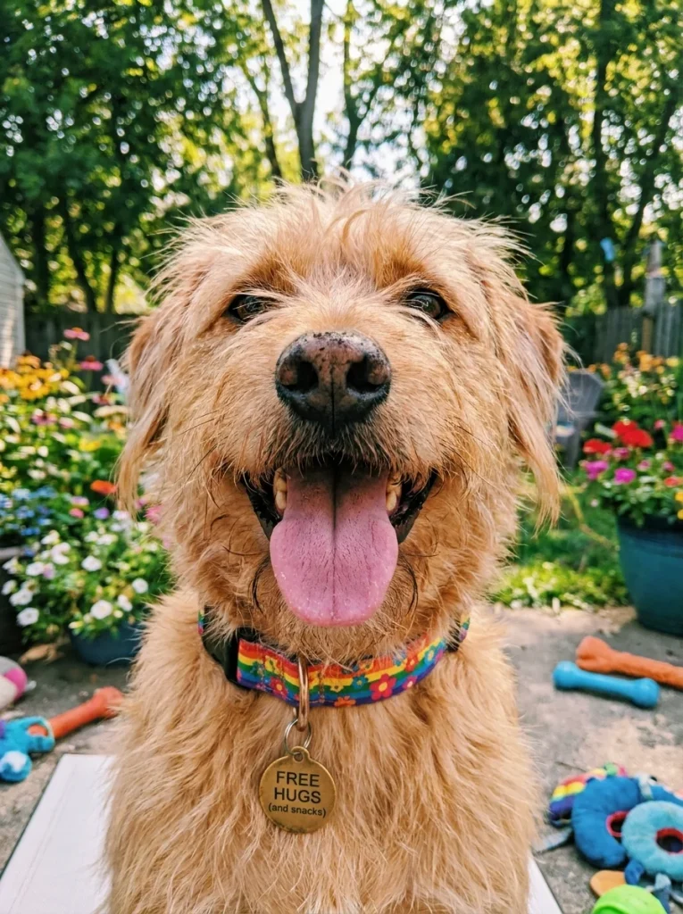 Funny personality dog tag with humor quote