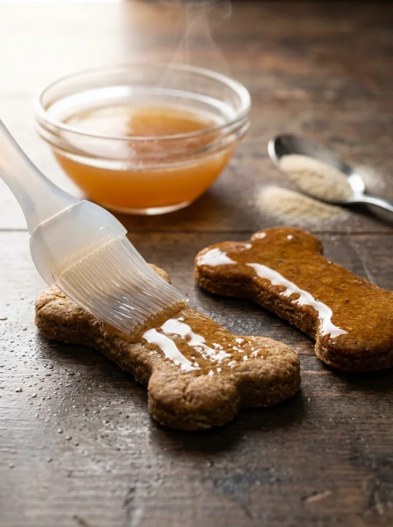 Best dog friendly icing that hardens as a glossy gelatin glaze