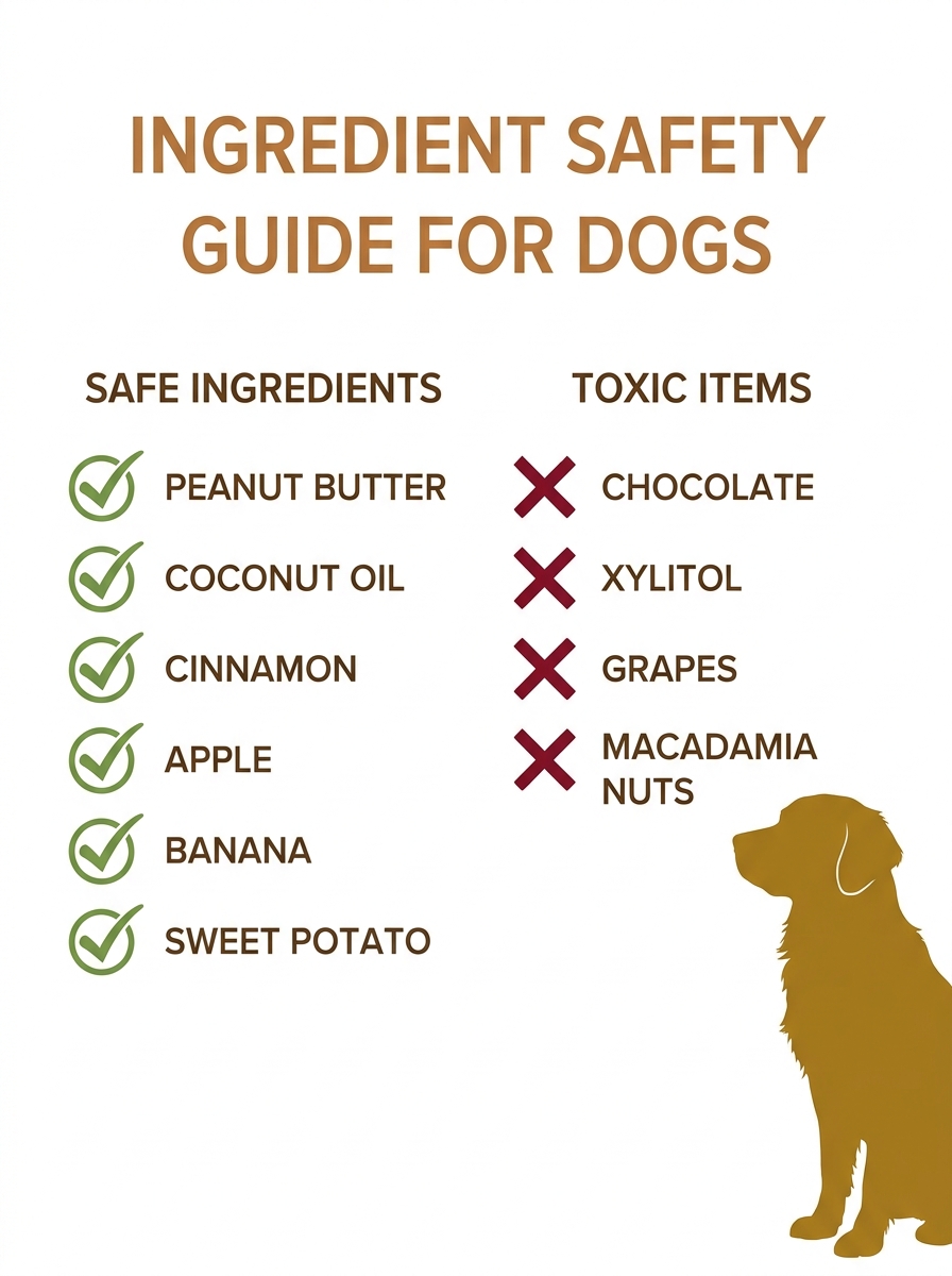 Toxic and safe ingredients checklist for homemade rice krispie treats for dogs