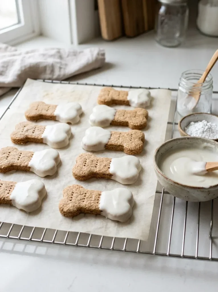 Best dog friendly icing that hardens made with yogurt and tapioca starch