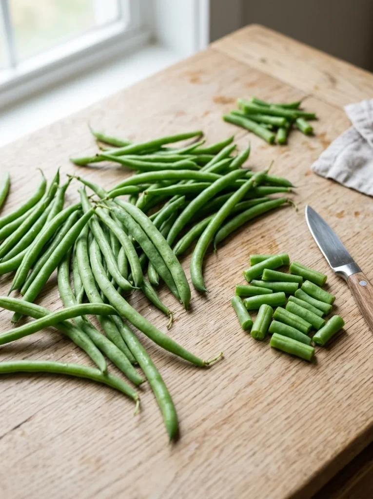 Fresh green beans as a low-calorie snack for dogs