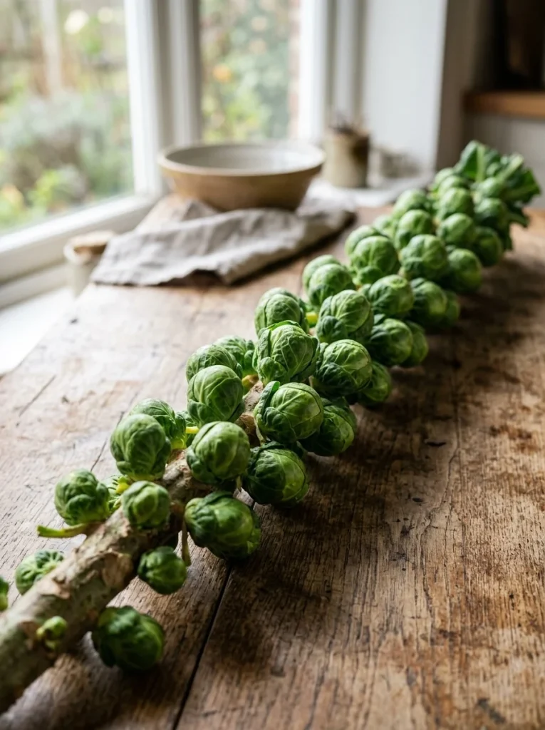 Cooked Brussels sprouts halves prepared for a dog's diet