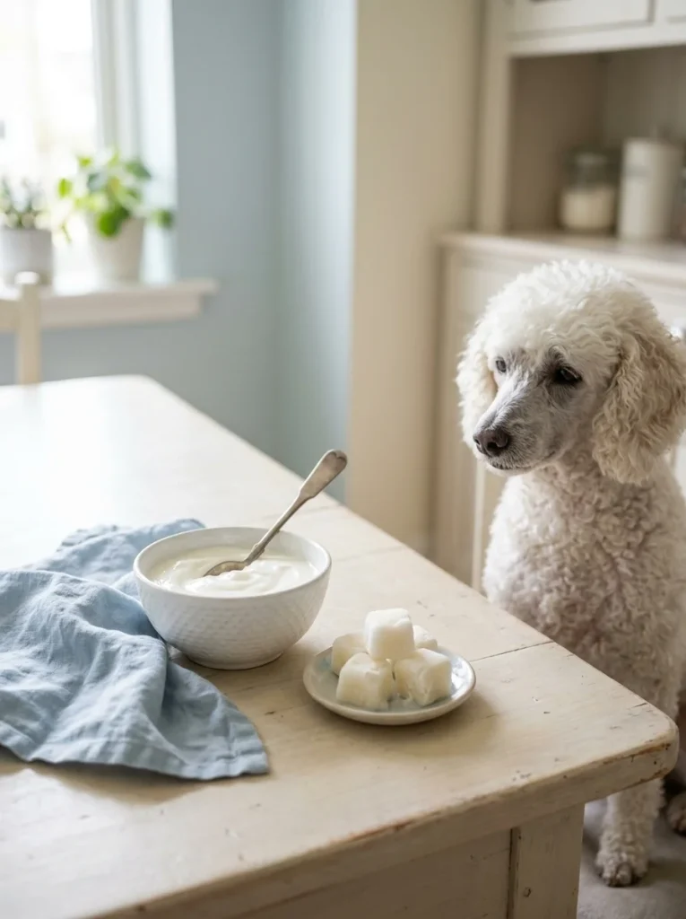 Plain unsweetened yogurt for older dogs digestion