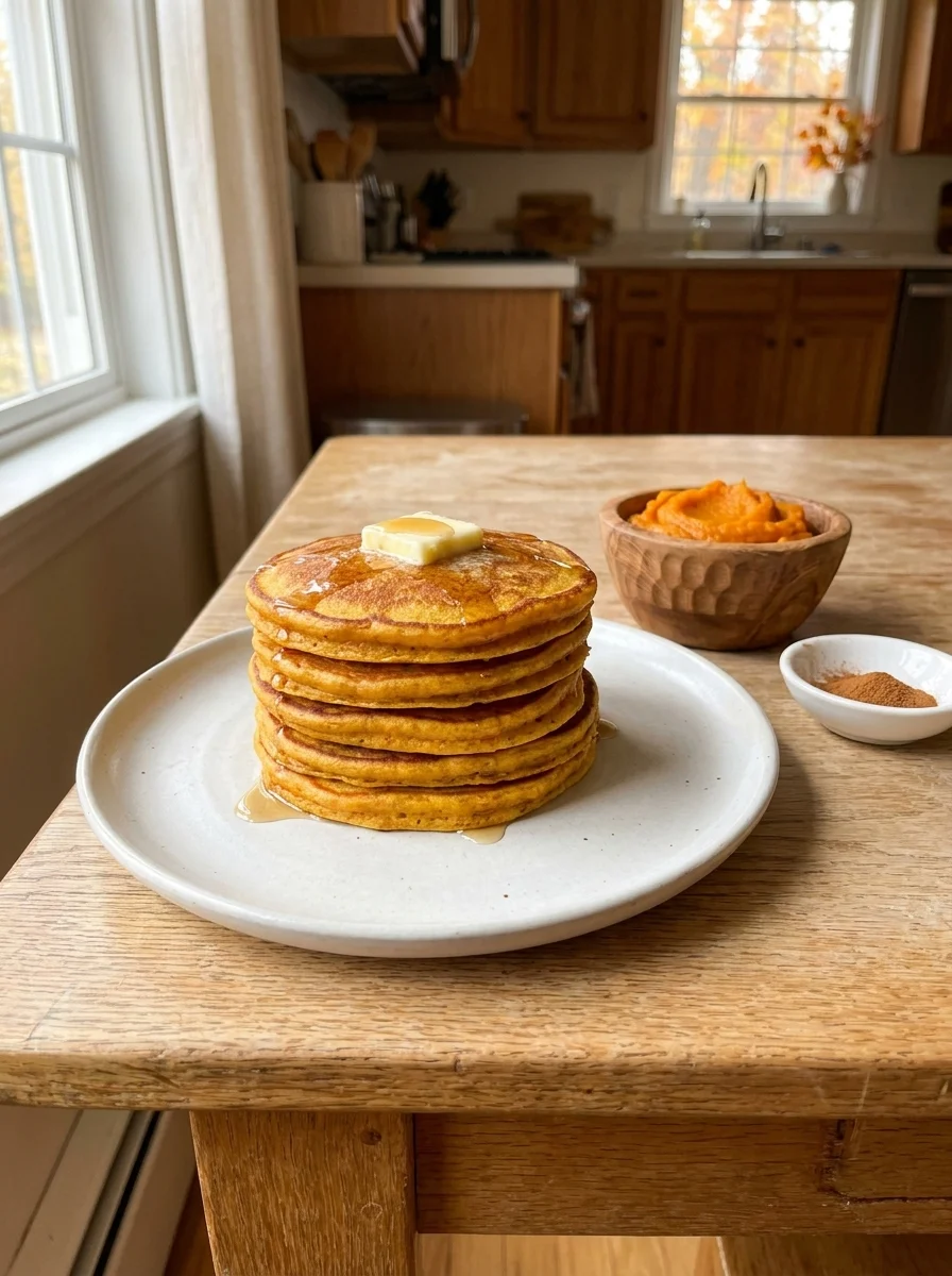 Pumpkin pancakes for dogs with sensitive stomachs