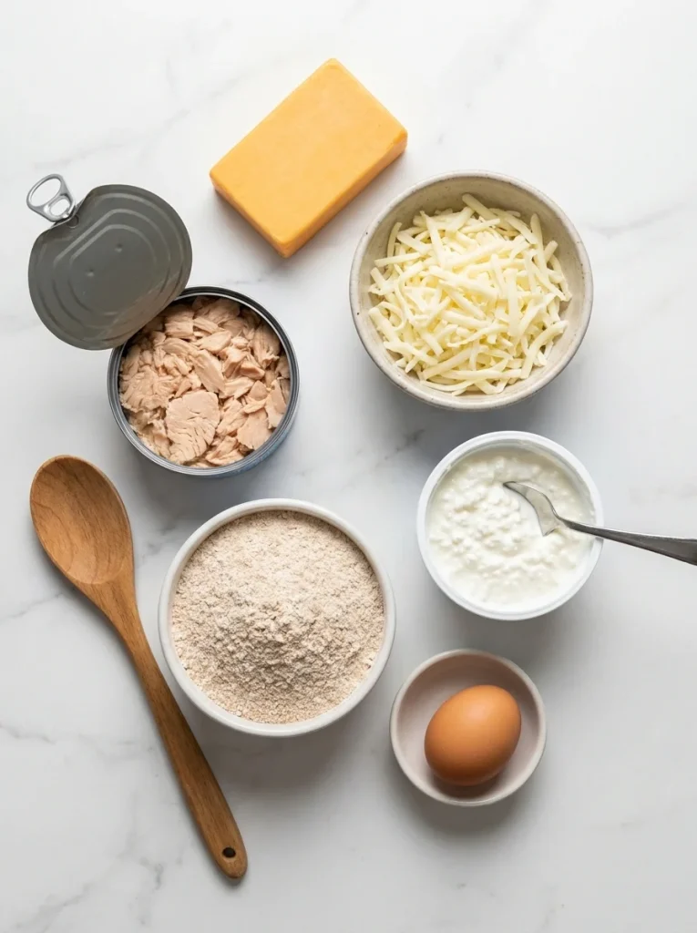 Water-packed tuna and low-fat cheeses chosen for safe homemade dog treats